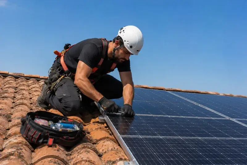 Maintenance et monitoring de panneaux solaires à Montertelot