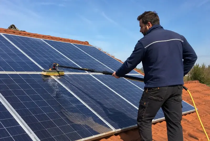 Nettoyage et entretien de panneaux solaires à Montertelot